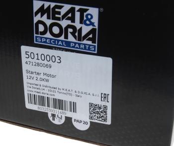 12 749 р. Стартер FORD Transit (06-) PEUGEOT Boxer CITROEN Jumper (06-) (2.2 HDI) (2.0кВт) MEAT&DORIA MEAT&DORIA 5010003  с доставкой в г. Кемерово. Увеличить фотографию 6