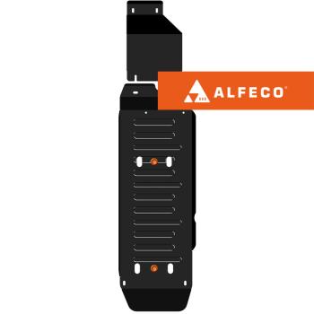 Защита топливного бака (2 части)(V-2,0MT; 2,0TD) ALFECO Sollers ST6 пикап (2023-2025) (сталь 2 мм)