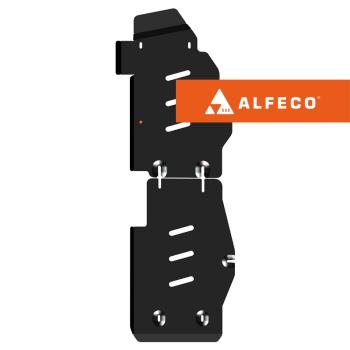 Защита топливопровода (2 части)(V-all FWD) ALFeco Jetour T2 (2024-2025) (алюминий 3 мм)