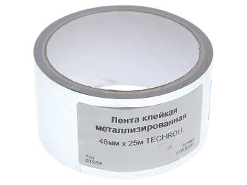 82 р. Лента клейкая металлизированная 48ммх25м TECHROLL  с доставкой в г. Кемерово. Увеличить фотографию 1