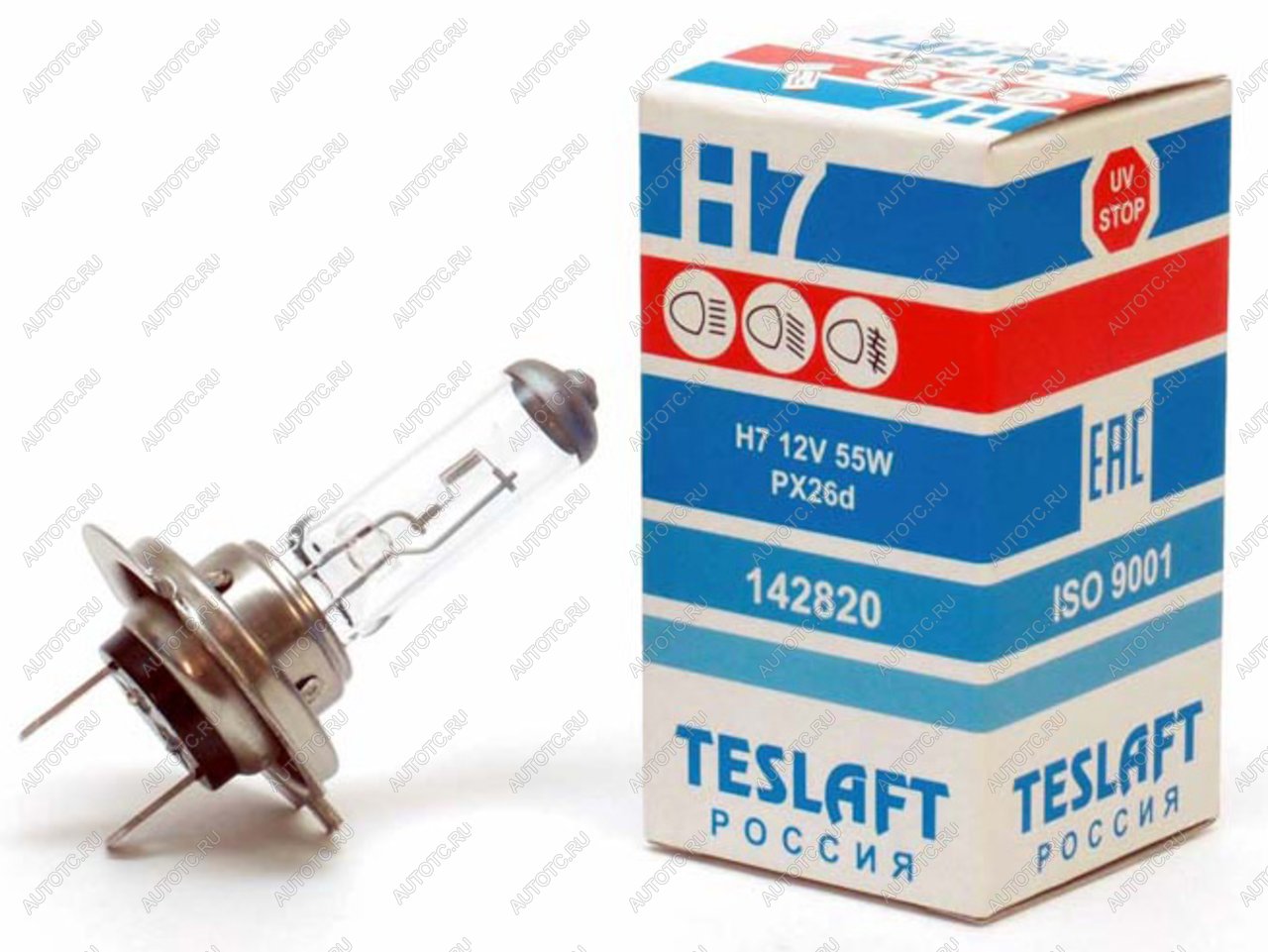 192 р. Лампа 12V H7 55W Teslaft 1 шт. картон TESLAFT  с доставкой в г. Кемерово