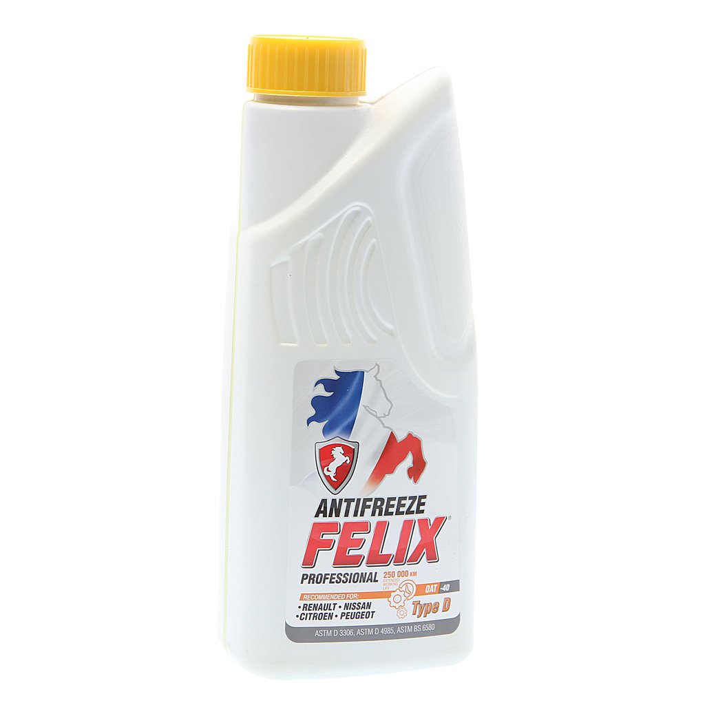 369 р. Антифриз желтый -40C 1кг G12+ TYPE D FELIX  с доставкой в г. Кемерово