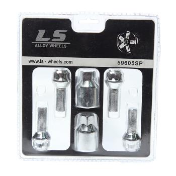 Болт колеса М12х1.25х29 секретки конус 2 ключа LS WHEELS