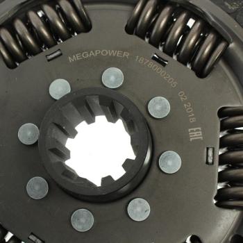 10 199 р. Диск сцепления КАМАЗ-ЕВРО (КПП-ZF) MFZ-430 (аналог SACHS) MEGAPOWER  с доставкой в г. Кемерово. Увеличить фотографию 3