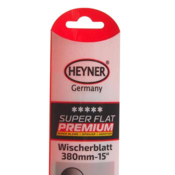 849 р. Щетка стеклоочистителя 380мм бескаркасная Super Flat Premium HEYNER  с доставкой в г. Кемерово. Увеличить фотографию 3