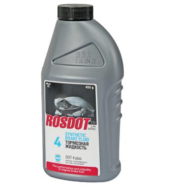 293 р. Жидкость тормозная DOT-4 455г ROSDOT  с доставкой в г. Кемерово. Увеличить фотографию 1