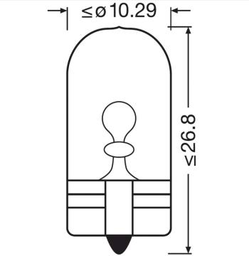 33 р. Лампа 12V W5W T10W W2.1x9.5d OSRAM  с доставкой в г. Кемерово. Увеличить фотографию 6