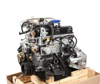 379 799 р. Двигатель УМЗ-421647 (под ГБО) ГАЗ-3302 Бизнес ЕВРО-4 под ГУР, с гидрокомпенсаторами (ОАО УМЗ) №  с доставкой в г. Кемерово. Увеличить фотографию 2