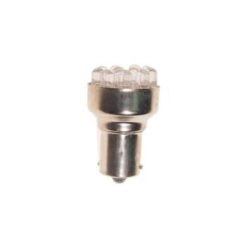 128 р. Лампа светодиодная 12V P21W BA15s 6000K 12 светодиодов MEGAPOWER  с доставкой в г. Кемерово. Увеличить фотографию 1