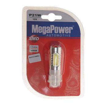 399 р. Лампа светодиодная 12V P277W W2.5*16q 6000K 5 светодиодов блистер (1шт.) MEGAPOWER  с доставкой в г. Кемерово. Увеличить фотографию 1