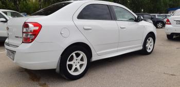 3 499 р. Пластиковые накладки порогов Фанат Тюнинг Chevrolet Cobalt седан 1-ый рестайлинг (2016-2019) (неокрашенные (глянец под окраску))  с доставкой в г. Кемерово. Увеличить фотографию 3
