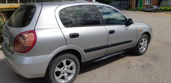 3 499 р. Пластиковые накладки порогов Фанат Тюнинг Nissan Almera N16 хэтчбэк 5 дв. рестайлинг (2002-2006) (неокрашенные (глянец под окраску))  с доставкой в г. Кемерово. Увеличить фотографию 2