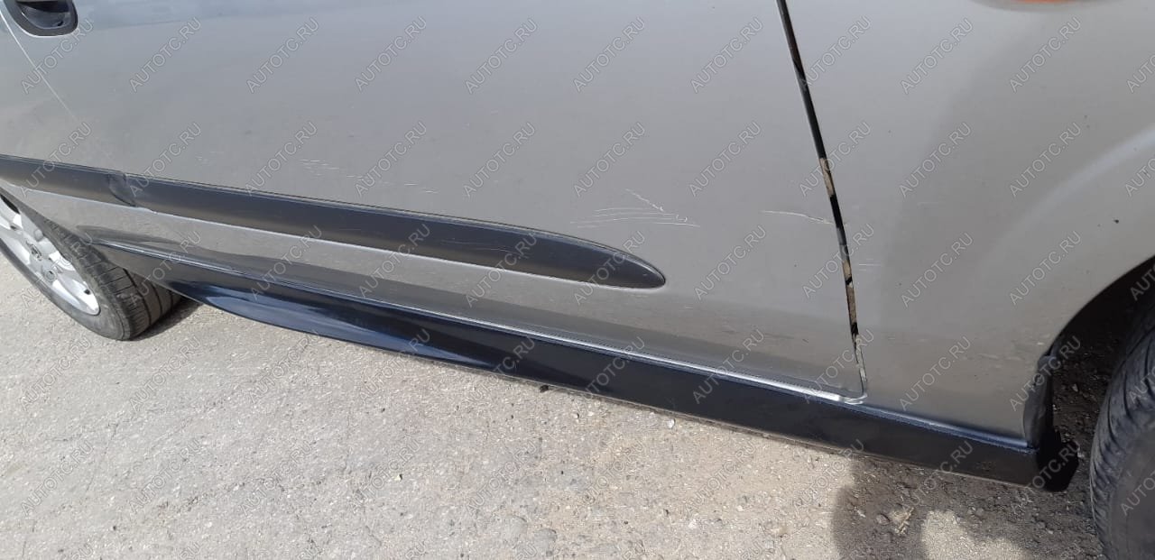3 499 р. Пластиковые накладки порогов Фанат Тюнинг Nissan Almera N16 хэтчбэк 5 дв. рестайлинг (2002-2006) (неокрашенные (глянец под окраску))  с доставкой в г. Кемерово