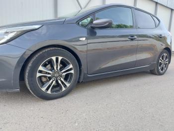 3 289 р. Пластиковые накладки порогов Фанат Тюнинг  KIA Ceed  2 JD (2012-2018) дорестайлинг универсал, дорестайлинг, хэтчбэк, рестайлинг универсал, рестайлинг, хэтчбэк (неокрашенные (глянец под окраску))  с доставкой в г. Кемерово. Увеличить фотографию 2