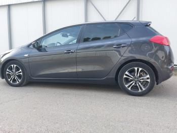 3 289 р. Пластиковые накладки порогов Фанат Тюнинг  KIA Ceed  2 JD (2012-2018) дорестайлинг универсал, дорестайлинг, хэтчбэк, рестайлинг универсал, рестайлинг, хэтчбэк (неокрашенные (глянец под окраску))  с доставкой в г. Кемерово. Увеличить фотографию 5