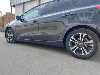 3 289 р. Пластиковые накладки порогов Фанат Тюнинг  KIA Ceed  2 JD (2012-2018) дорестайлинг универсал, дорестайлинг, хэтчбэк, рестайлинг универсал, рестайлинг, хэтчбэк (неокрашенные (глянец под окраску))  с доставкой в г. Кемерово. Увеличить фотографию 6