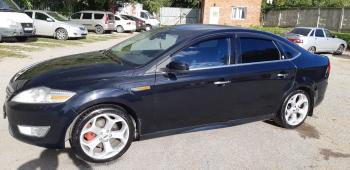 3 499 р. Пластиковые накладки порогов Фанат Тюнинг Ford Mondeo Mk4,BD дорестайлинг, седан (2007-2010) (неокрашенные (глянец под окраску))  с доставкой в г. Кемерово. Увеличить фотографию 3