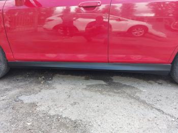 Пластиковые накладки порогов Фанат Тюнинг Honda Jazz (2001-2008)
