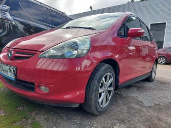 3 499 р. Пластиковые накладки порогов Фанат Тюнинг Honda Jazz (2001-2008) (неокрашенные (глянец под окраску))  с доставкой в г. Кемерово. Увеличить фотографию 2