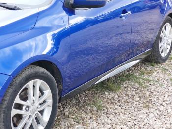 Пластиковые накладки порогов Фанат Тюнинг KIA Cerato 2 TD седан (2008-2013)