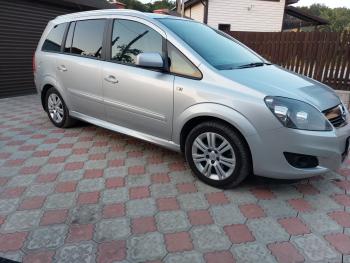 3 499 р. Пластиковые накладки порогов Фанат Тюнинг Opel Zafira В рестайлинг (2007-2015) (неокрашенные (глянец под окраску))  с доставкой в г. Кемерово. Увеличить фотографию 2