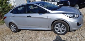 3 499 р. Пластиковые накладки порогов Фанат Тюнинг Hyundai Solaris RBr хэтчбэк рестайлинг (2014-2017) (неокрашенные (глянец под окраску))  с доставкой в г. Кемерово. Увеличить фотографию 4
