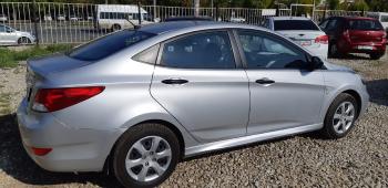 Пластиковые накладки порогов Фанат Тюнинг Hyundai Solaris RBr хэтчбэк рестайлинг (2014-2017)