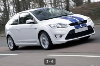 Пластиковые накладки порогов Фанат Тюнинг СТ Ford Focus 2 хэтчбэк 3 дв. рестайлинг (2007-2011)