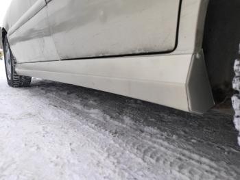 3 499 р. Пластиковые накладки порогов Фанат Тюнинг KIA Rio 1 DC дорестайлинг седан (2000-2002) (неокрашенные (глянец под окраску))  с доставкой в г. Кемерово. Увеличить фотографию 5