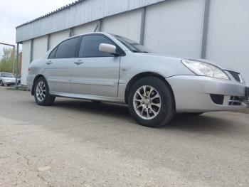 3 499 р. Пластиковые накладки порогов Фанат Тюнинг Mitsubishi Lancer 9 CS седан дорестайлинг (2000-2003) (неокрашенные (глянец под окраску))  с доставкой в г. Кемерово. Увеличить фотографию 3