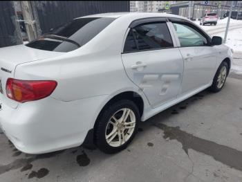 3 289 р. Пластиковые накладки порогов Фанат Тюнинг  Toyota Corolla  E150 (2006-2013) седан дорестайлинг, седан рестайлинг (неокрашенные (глянец под окраску))  с доставкой в г. Кемерово. Увеличить фотографию 4