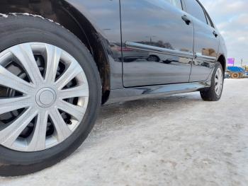 3 499 р. Пластиковые накладки порогов Фанат Тюнинг Toyota Corolla E120 универсал дорестайлинг (2000-2004) (неокрашенные (глянец под окраску))  с доставкой в г. Кемерово. Увеличить фотографию 5