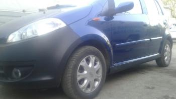3 499 р. Пластиковые накладки порогов Фанат Тюнинг Chery Kimo A1 хэтчбэк (2008-2014) (неокрашенные (глянец под окраску))  с доставкой в г. Кемерово. Увеличить фотографию 5