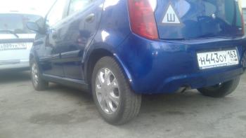 Пластиковые накладки порогов Фанат Тюнинг Chery Kimo A1 хэтчбэк (2008-2014)