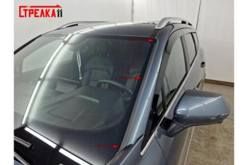 Водосток лобового стекла Стрелка 11 Geely Okavango (2021-2025) (черные)