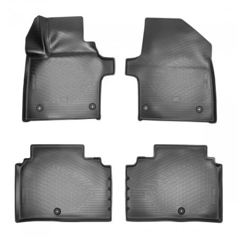 2 599 р. Коврики салонные Norplast Unidec  KIA EV6  1 CV (2021-2024) дорестайлинг (черные)  с доставкой в г. Кемерово