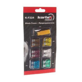 122 р. Предохранитель 5-40А флажковый ATO комплект 12шт. KORTEX  с доставкой в г. Кемерово. Увеличить фотографию 1