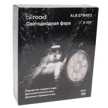 499 р. Фара рабочего света круглая 115x115x25мм 27Вт (9 светодиодов) IP67 Allroad (замена ALR27WRF) LUMEN  с доставкой в г. Кемерово. Увеличить фотографию 4