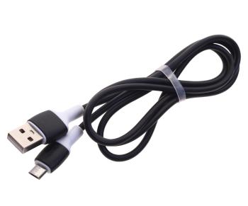 72 р. Кабель micro USB 1м черный BOROFONE  с доставкой в г. Кемерово. Увеличить фотографию 1