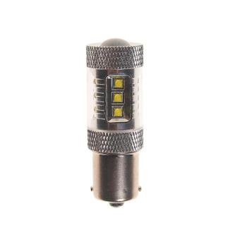 167 р. Лампа светодиодная 12V P21W BA15s 6000K 16 светодиодов MEGAPOWER  с доставкой в г. Кемерово. Увеличить фотографию 1