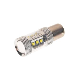 167 р. Лампа светодиодная 12V P21W BA15s 6000K 16 светодиодов MEGAPOWER  с доставкой в г. Кемерово. Увеличить фотографию 2