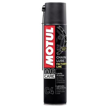 2 369 р. Смазка цепи Motul C4 Chain Lube Factory Line 0,4л.   с доставкой в г. Кемерово. Увеличить фотографию 1