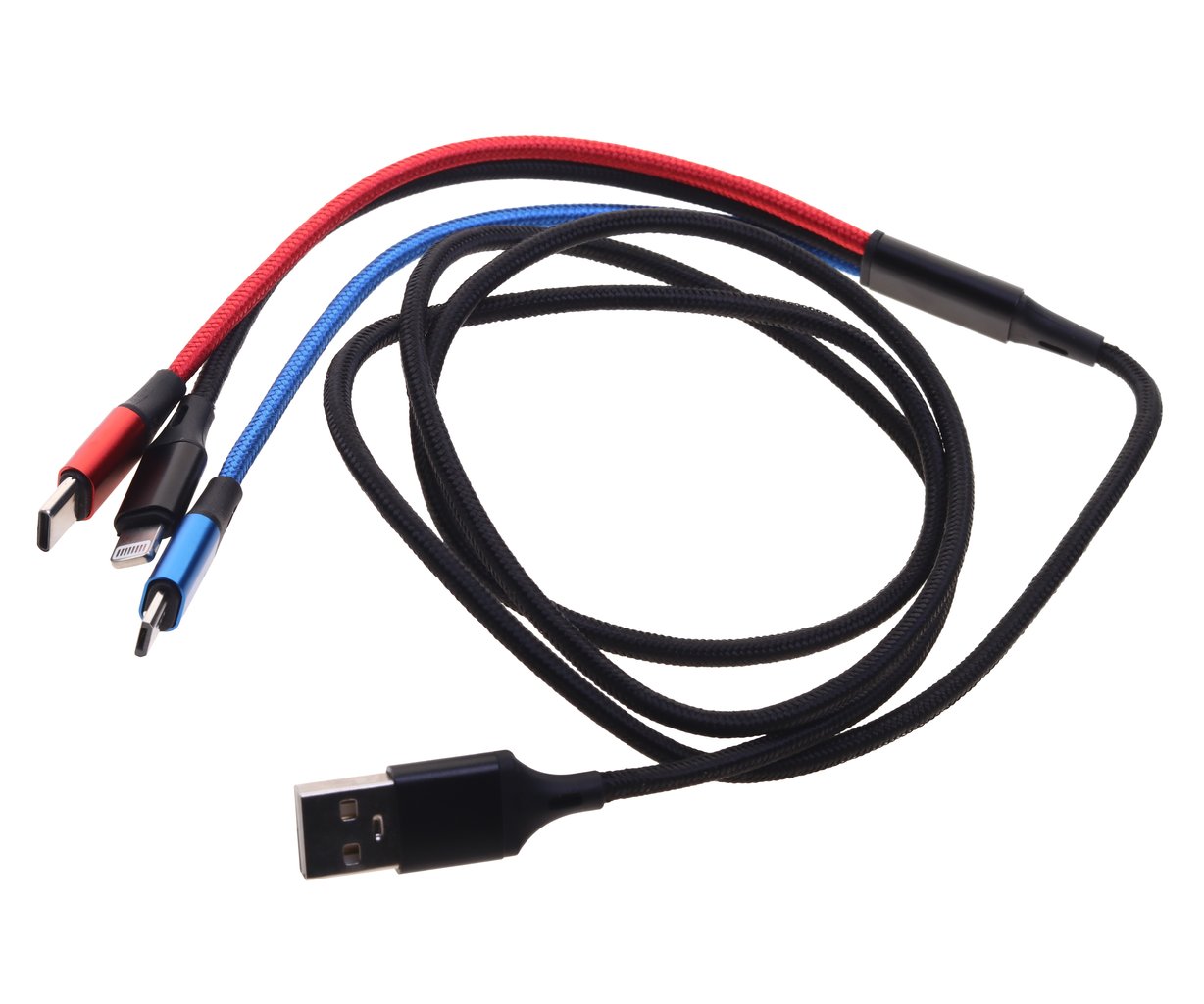 399 р. Кабель iPhone (5-)micro USBUSB Type C 1.2м WIIIX  с доставкой в г. Кемерово