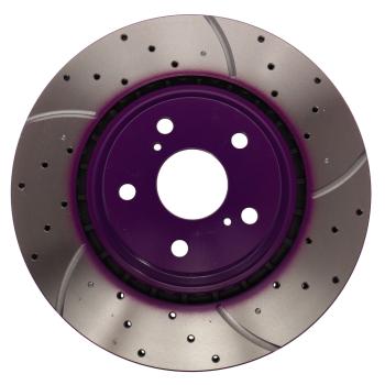 11 299 р. Диск тормозной TOYOTA Highlander (07-),Rav 4 (13-) LEXUS RX (09-) перед.(перфорированный)(1шт.) NIBK  с доставкой в г. Кемерово. Увеличить фотографию 3