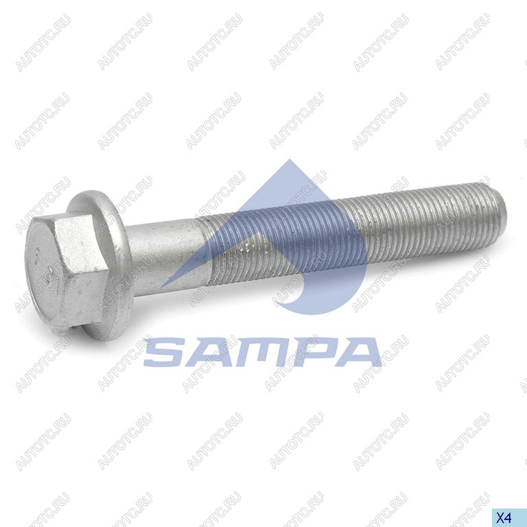 276 р. Болт MAN крепления опоры кабины (М16x100x1.5мм) SAMPA  с доставкой в г. Кемерово
