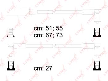 799 р. Провод высоковольтный ВАЗ-2108-099 LYNX комплект  с доставкой в г. Кемерово. Увеличить фотографию 1