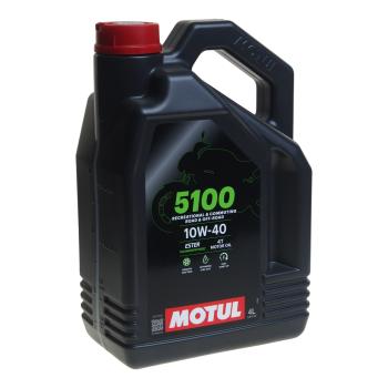 5 199 р. Масло моторное для 4-х тактных двигателей 5100 ESTER 4T 10W40 псинт.4л MOTUL  с доставкой в г. Кемерово. Увеличить фотографию 1