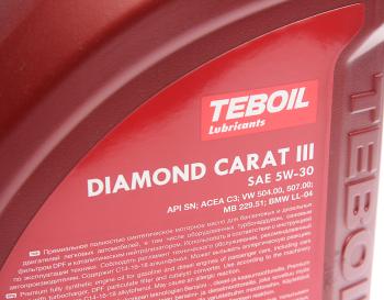4 099 р. Масло моторное DIAMOND CARAT III 5W30 синт.4л TEBOIL  с доставкой в г. Кемерово. Увеличить фотографию 2