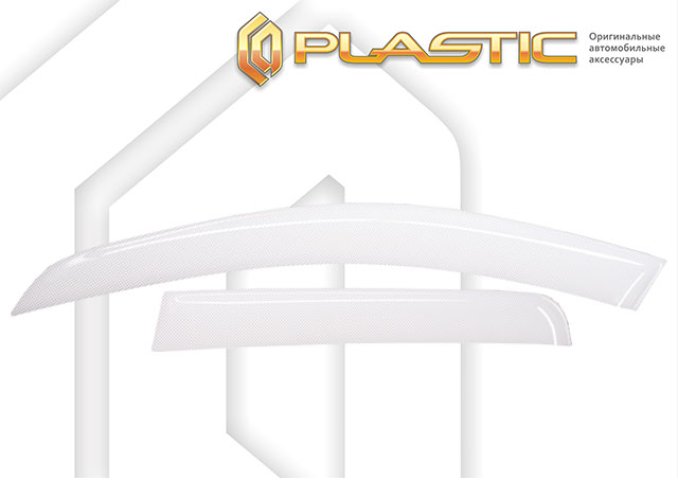 2 479 р. Дефлектора окон CA-Plastic  GAC М8 (2024-2025) (Шелкография белая)  с доставкой в г. Кемерово