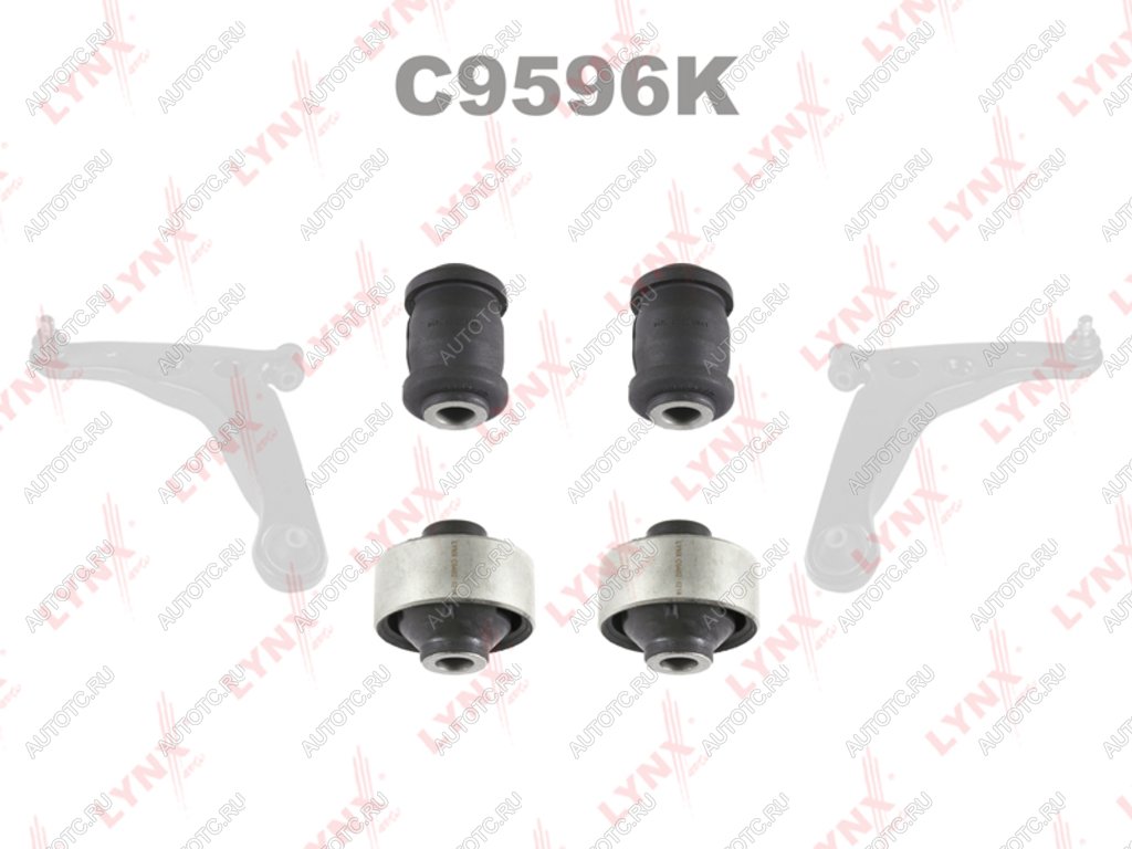 2 799 р. Сайлентблок MITSUBISHI Lancer (00-13) рычага переднего (комплект C8481,C8482) LYNX  с доставкой в г. Кемерово